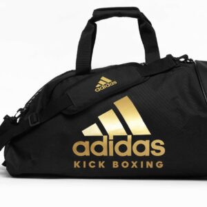 ADIDAS 2in1 Bag "Kickboxing" Sporttasche / Rucksack schwarz-gold