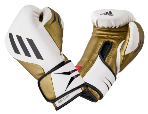 ADIDAS Boxhandschuhe vegan SPEED TILT 350V pro white/gold