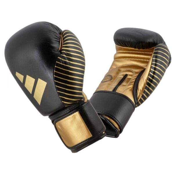 ADIDAS Kickbox Handschuhe Leder black/gold