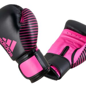 ADIDAS WAKO Kickbox Wettkampf Boxhandschuhe Leder black/pink