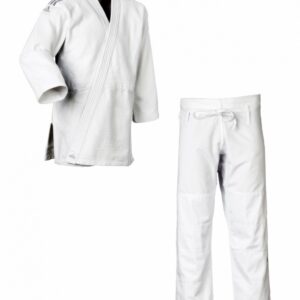 ADIDAS Wettkampf Judoanzug J650 "Contest" weiß - Silberne Streifen