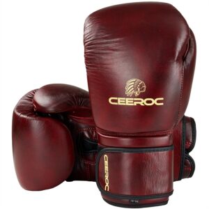 CEEROC Premium Vintage Leder Boxhandschuhe Giant Red