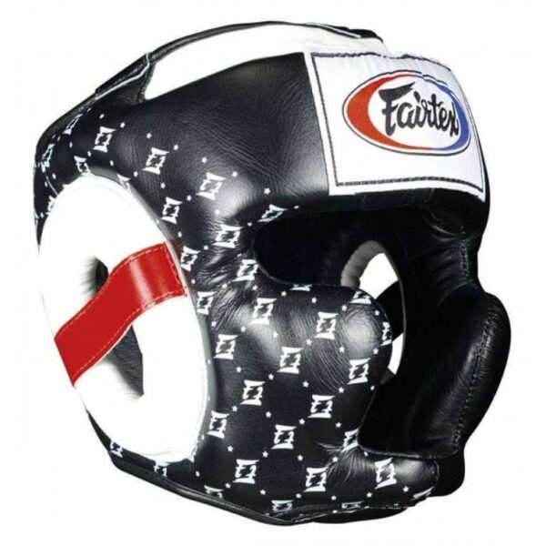 FAIRTEX Super Sparring Leder Kopfschutz HG10 schwarz