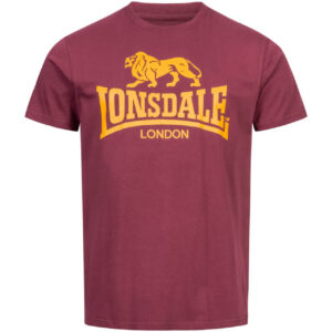 LONSDALE T-Shirt Herren LOGO Oxblood