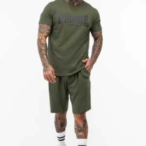 LONSDALE T-Shirt & Shorts Set Olive/Black