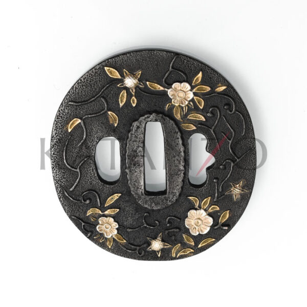 Tsuba "Akai Bara"