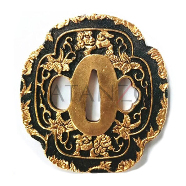 Tsuba "Goruden Raion"